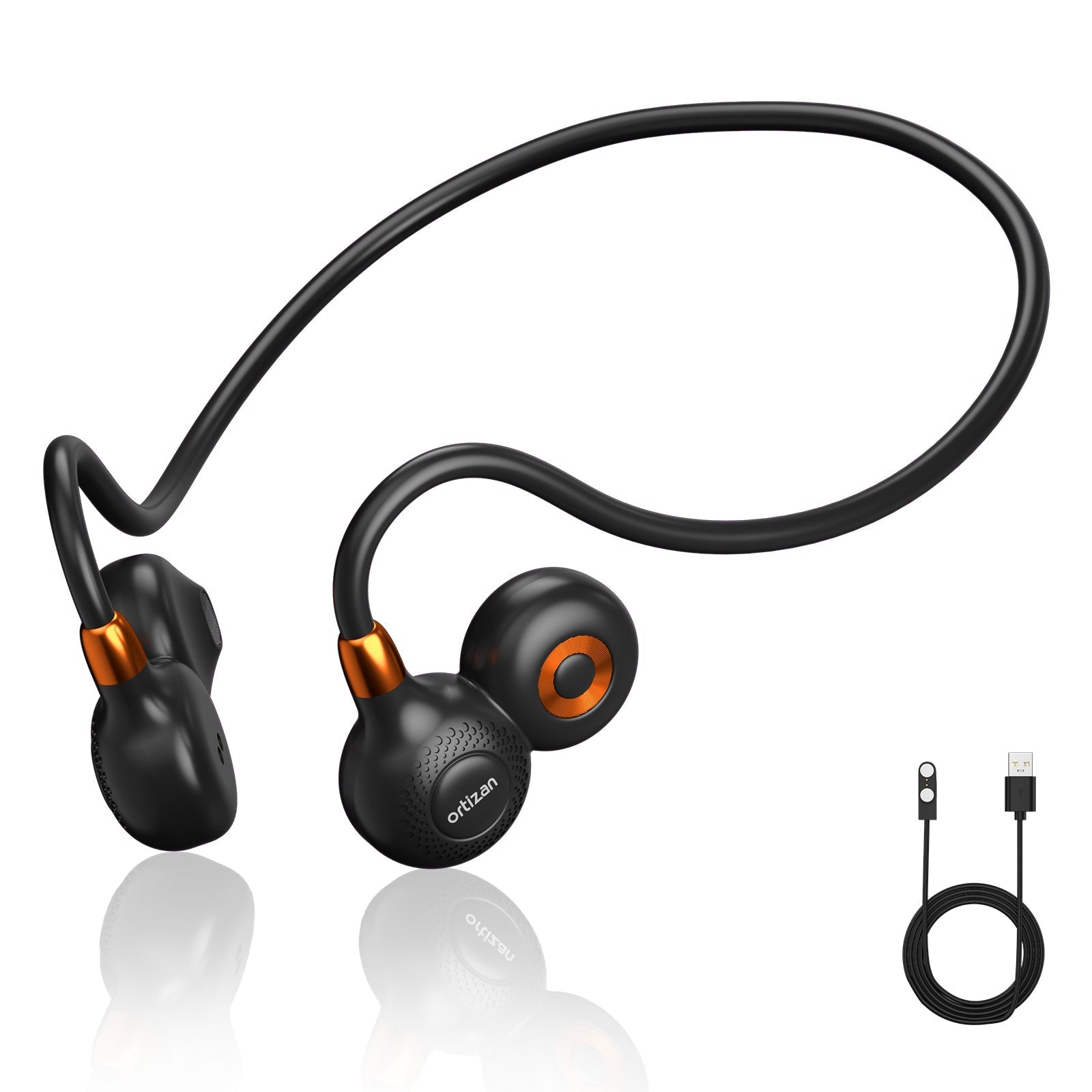 오픈이어 이어폰 | Bluetooth 5.3·IPX6·19g 초경량·러닝/스포츠용 (상품 이미지 1)