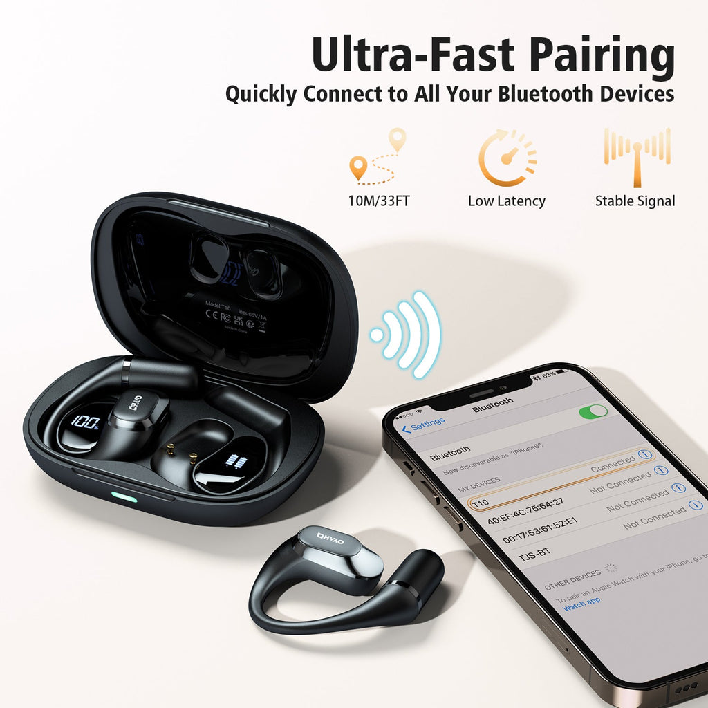 무선 오픈이어 이어폰 | Bluetooth 5.4·배터리 표시·최대 40시간·IPX6 (상품 이미지 7)