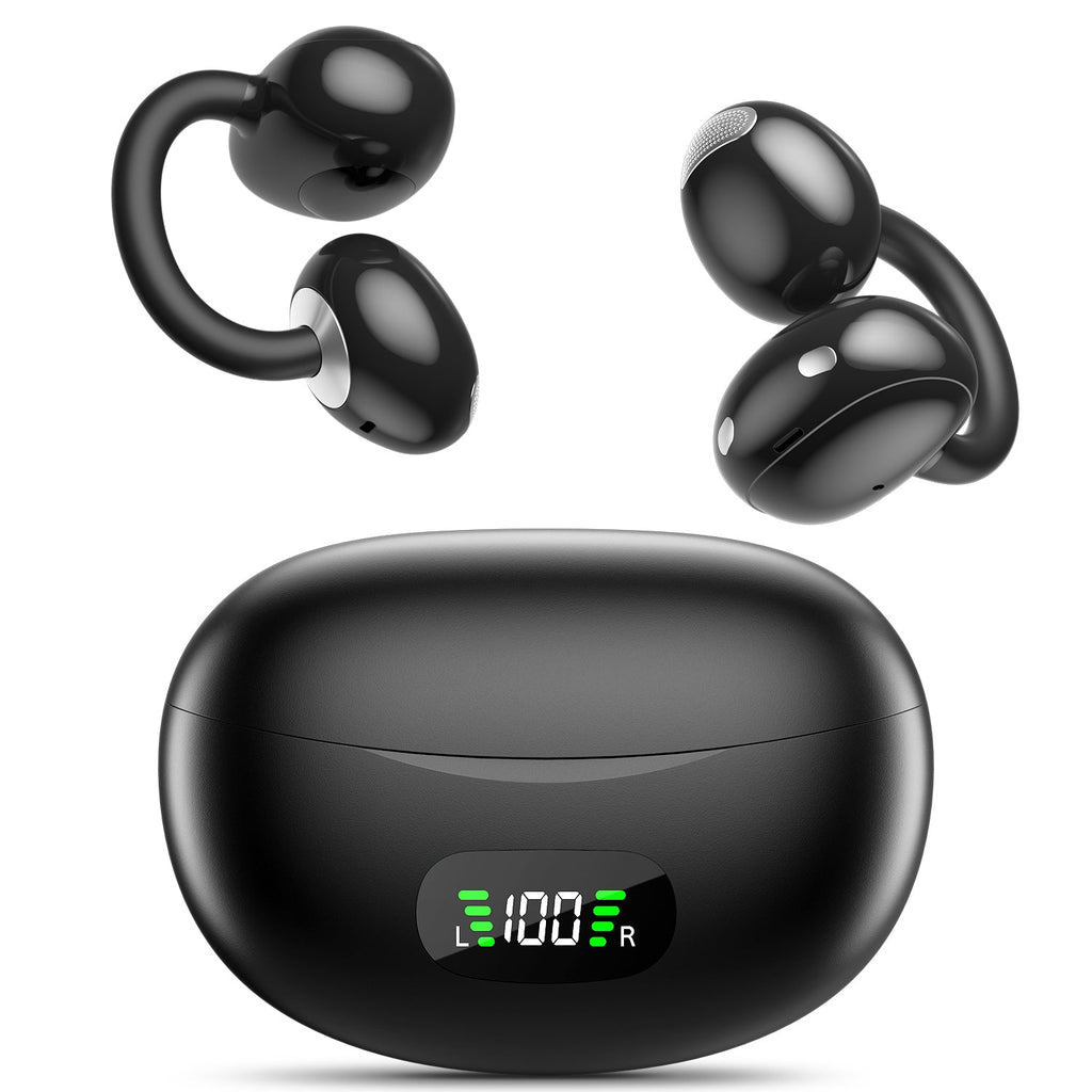 클립형 오픈이어 이어폰 | 한쪽 4.7g·Bluetooth 5.4·최대 40시간·스포츠용 (상품 이미지 1)