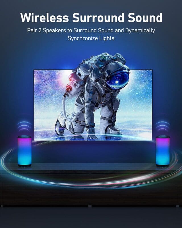OHAYO X7 휴대용 무선 LED 스피커 (상품 이미지 5)